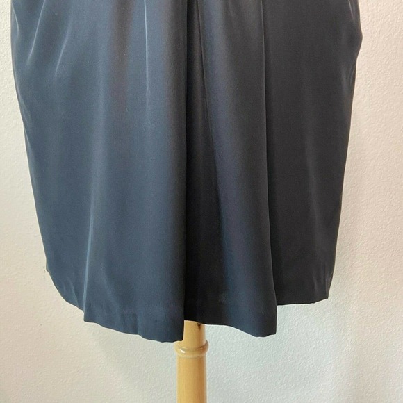 Kenneth Cole Silk Faux Wrap Pocket Black Dress NWT - Picture 4 of 9